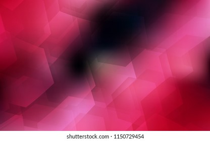 Dark Red vector texture with colorful hexagons. Illustration of colored hexagons on white surface. New template for your brand book.