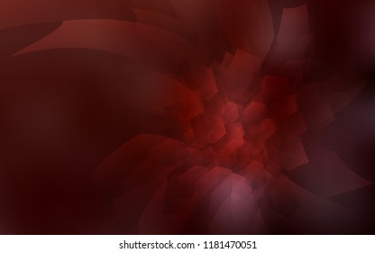 Dark Red vector texture with colorful hexagons. Illustration with set of colorful hexagons. New design for website's poster, banner.
