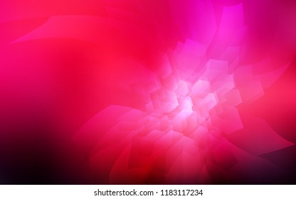 Dark Red vector texture with colorful hexagons. Colorful hexagons on white backdrop. Pattern can be used for landing pages.