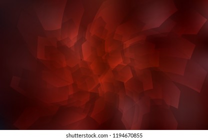 Dark Red vector texture with colorful hexagons. Design in abstract style with hexagons. Pattern can be used for landing pages.
