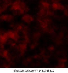 Dark Red vector texture with colorful hexagons. Design in abstract style with hexagons. Pattern for texture of wallpapers.