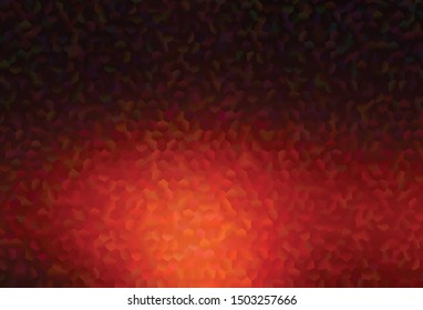 Dark Red vector texture with colorful hexagons. Abstract illustration with colorful hexagons. Beautiful design for your business advert.