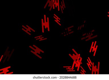 Dark Red vector texture with colorful lines. Decorative shining illustration with lines on abstract template. Pattern for websites, landing pages.