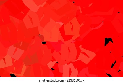 Dunkelrote Vektorstruktur mit bunten Hexagons. Abstrakte Glitter-Illustration im sechseckigen Stil. Muster für die Textur von Bildschirmhintergründen.