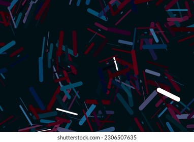 Dark red vector texture with colorful lines. Lines on blurred abstract background with gradient. Backdrop for TV commercials.