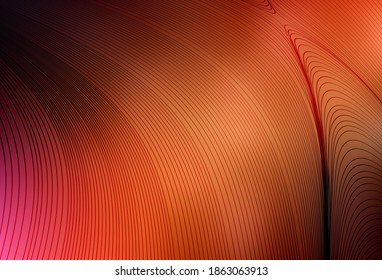 Dark Red vector texture with curved lines. Brand new colorful illustration in curved style. Abstract design for your web site.
