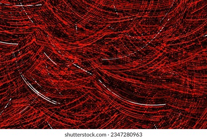 Dark Red vector texture with curved lines. Creative illustration in halftone style with gradient. Business design for posters, banners.