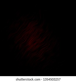 Dark Red vector texture with curves. Colorful geometric sample with gradient curves.  Best design for your ad, poster, banner.