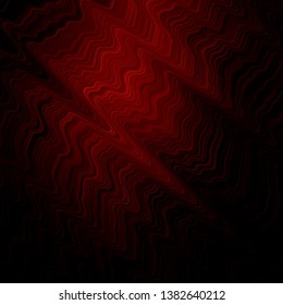 Dark Red vector texture with curves. Colorful abstract illustration with gradient curves. Smart design for your promotions.