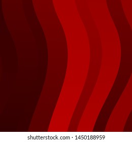Dark Red vector texture with curves. Illustration in abstract style with gradient curved.  Template for your UI design.