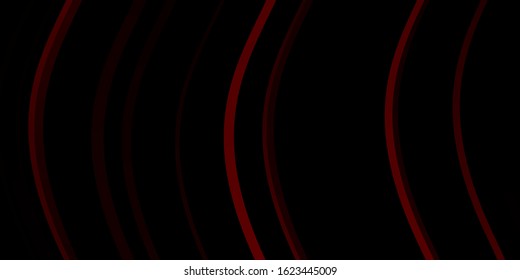 Dark Red vector texture with curves. Bright sample with colorful bent lines, shapes. Design for your business promotion.