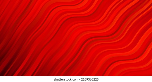 Dark Red vector texture with curves. Abstract illustration with gradient bows. Pattern for commercials, ads.