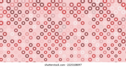 Dark red vector texture with disease symbols. Colorful abstract illustration with gradient medical shapes. Simple drawing against danger fever.