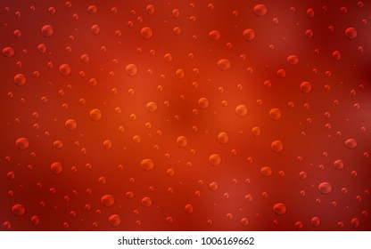 Dark Red vector texture with disks. Blurred bubbles on abstract background with colorful gradient. Completely new template for your brand book.