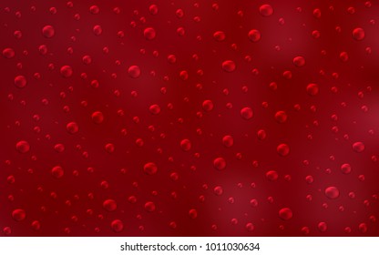 Dark Red vector texture with disks. Blurred decorative design in abstract style with bubbles. The pattern can be used for beautiful websites.