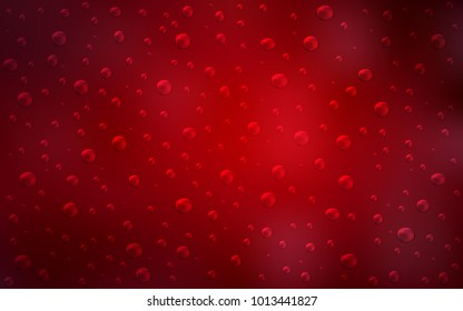 Dark Red vector texture with disks. Illustration with set of shining colorful abstract circles. New design for ad, poster, banner of your website.