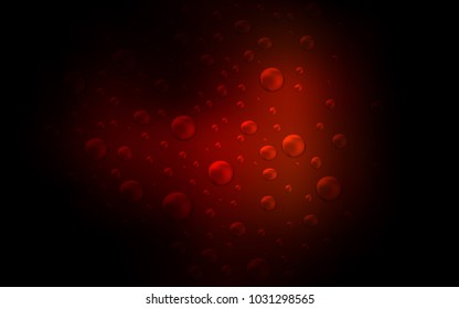 Dark Red vector texture with disks. Blurred bubbles on abstract background with colorful gradient. Completely new template for your brand book.