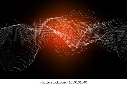 Dark Red vector texture with disks. Blurred bubbles on abstract background with colorful gradient. New design for ad, poster, banner of your website.