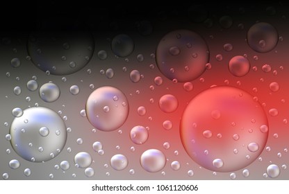 Dark Red vector texture with disks. Blurred bubbles on abstract background with colorful gradient. The pattern can be used for ads, leaflets of liquid.