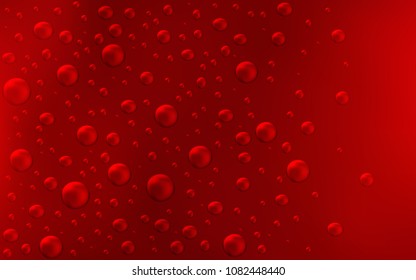 Dark Red vector texture with disks. Abstract illustration with colored bubbles in nature style. Beautiful design for your business natural advert.