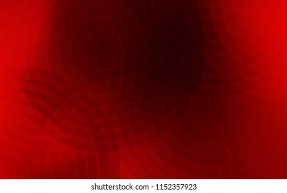 Dark Red vector texture with disks. Blurred bubbles on abstract background with colorful gradient. Pattern can be used for ads, leaflets.