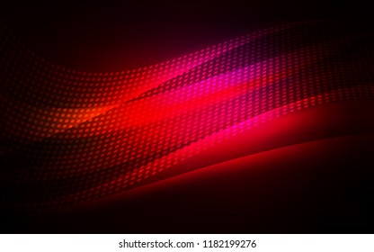 Dark Red vector texture with disks, lines. Colorful illustration with circles and lines in futuristic style. Trendy design for wallpaper, fabric makers.
