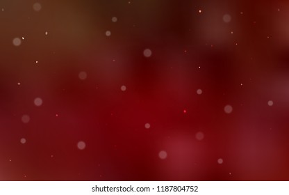 Dark Red vector texture with disks. Blurred decorative design in abstract style with bubbles. Pattern can be used for beautiful websites.