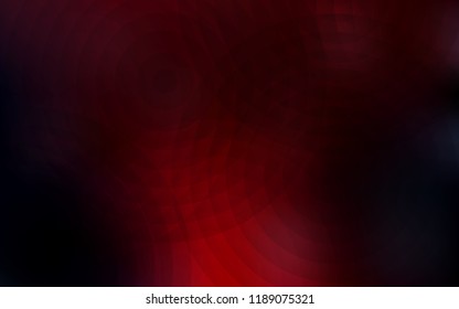 Dark Red vector texture with disks. Abstract illustration with colored bubbles in nature style. Completely new template for your brand book.