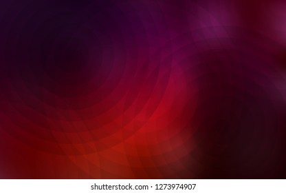 Dark Red vector texture with disks. Beautiful colored illustration with blurred circles in nature style. Beautiful design for your business advert.