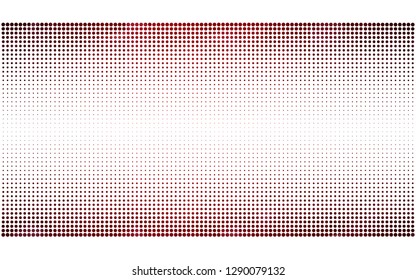 Dark Red vector  texture with disks. Illustration with set of shining colorful abstract circles. Design for poster, banner of websites.