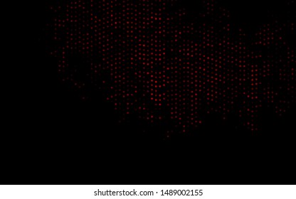 Dark Red vector texture with disks. Beautiful colored illustration with blurred circles in nature style. Pattern of water, rain drops.