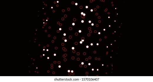 Dark Red vector texture with disks. Modern abstract illustration with colorful circle shapes. Design for your commercials.