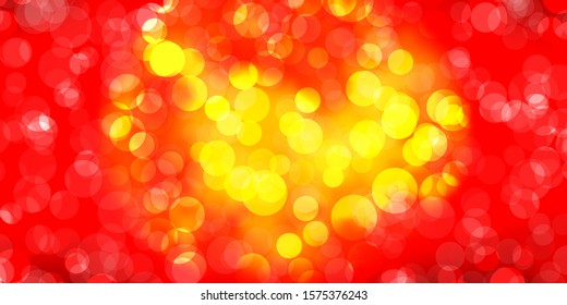 Dark Red vector texture with disks. Abstract decorative design in gradient style with bubbles. Design for your commercials.