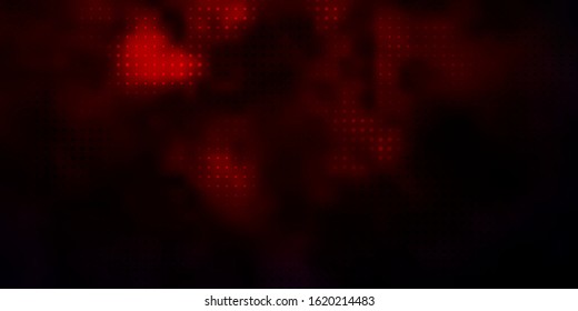 Dark Red vector texture with disks. Glitter abstract illustration with colorful drops. Pattern for wallpapers, curtains.