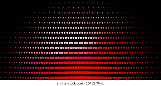 Dark Red vector texture with disks. Abstract decorative design in gradient style with bubbles. Design for your commercials.