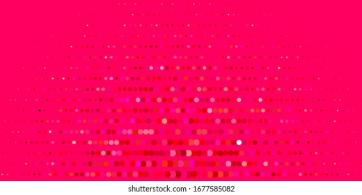 Dark Red vector texture with disks. Abstract decorative design in gradient style with bubbles. Pattern for wallpapers, curtains.