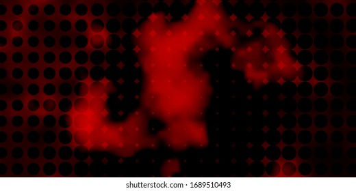 Dark Red vector texture with disks. Modern abstract illustration with colorful circle shapes. Pattern for websites.