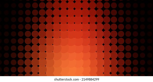 Dark Red vector texture with disks. Illustration with set of shining colorful abstract spheres. Pattern for booklets, leaflets.