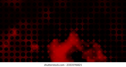 Dark Red vector texture with disks. Modern abstract illustration with colorful circle shapes. Pattern for websites.