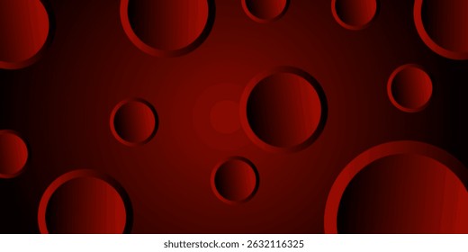 Dark Red vector texture with disks. Blurred decorative design in abstract style with bubbles. The pattern can be used for beautiful websites.