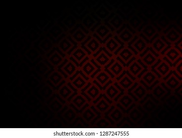 Dark Red vector texture with lines, rhombuses. Glitter abstract illustration with colorful lines, rhombuses. Backdrop for TV commercials.