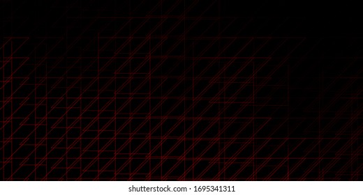 Dark Red vector texture with lines. Gradient abstract design in simple style with sharp lines. Smart design for your promotions.