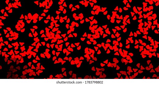 Dark red vector texture with memphis shapes. Simple design in abstract style with gradient forms. Simple illustration for your web site.