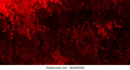 Dark red vector texture with memphis shapes. Modern abstract illustration with gradient random forms. Elegant design for wallpaper set.