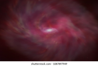 Dark Red vector texture with milky way stars. Space stars on blurred abstract background with gradient. Best design for your ad, poster, banner.