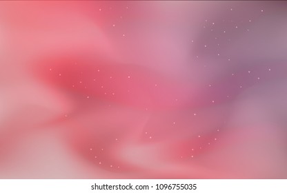 Dark Red vector texture with milky way stars. Space stars on blurred abstract background with gradient. Pattern for futuristic ad, booklets.