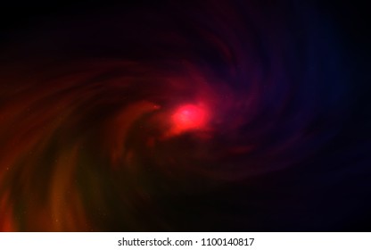 Dark Red vector texture with milky way stars. Shining illustration with sky stars on abstract template. Best design for your ad, poster, banner.