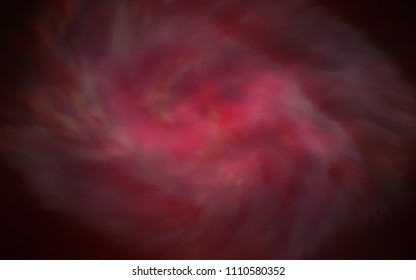 Dark Red vector texture with milky way stars. Shining colored illustration with bright astronomical stars. Template for cosmic backgrounds.