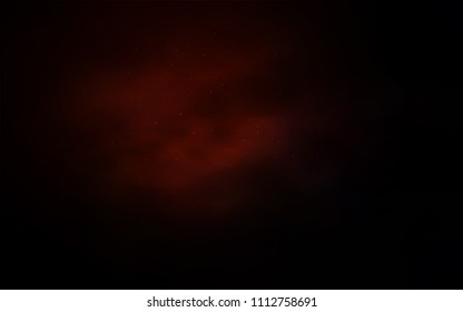Dark Red vector texture with milky way stars. Shining illustration with sky stars on abstract template. Pattern for astrology websites.