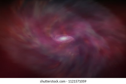 Dark Red vector texture with milky way stars. Space stars on blurred abstract background with gradient. Pattern for astrology websites.